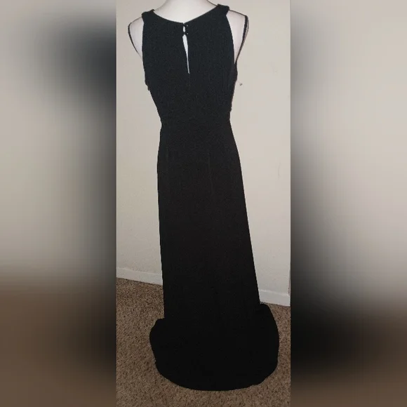 New Signature by Sangria Black Maxi Dress 16 - Picture 3 of 8